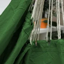 AMANKA Fauteuil Suspendu Pour Asseoir 2 Personnes Hamac 185x130cm Chaise 100% Coton Balançoire XXL 150kg Siège Pour Se Balancer Avec Pivot 360° Vert Foncé - Grün -AMANKA Soldes Boutique 10752721 5