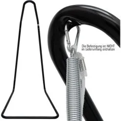 AMANKA Support Pour Hamac Pour Bébé | Soutien Pour Accrocher Berceaux Balançoires Balancelles Chaises Suspendues Pour Nouveau-nés | En Acier Couleur Noir | Poids Max Supporté Ca 50 Kg | Ca. 100x80x160cm | Pour Internes Et Externes -AMANKA Soldes Boutique 10973909 3