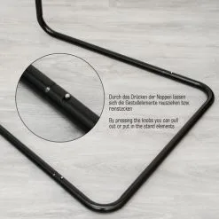 AMANKA Support Pour Hamac Pour Bébé | Soutien Pour Accrocher Berceaux Balançoires Balancelles Chaises Suspendues Pour Nouveau-nés | En Acier Couleur Noir | Poids Max Supporté Ca 50 Kg | Ca. 100x80x160cm | Pour Internes Et Externes -AMANKA Soldes Boutique 10973909 4