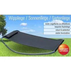 AMANKA Transats à Bascule XXL | Lit Pour Se Bronzer Et Balancer | Gris | Grande Ca. 200x130x32 Cm | Robuste Structure Métallique | Design Moderne Avec Coussin Inclus | Pour La Maison Et Le Jardin - Grau 8 AMANKA Transats à Bascule XXL | Lit Pour Se Bronzer Et Balancer | Gris | Grande Ca. 200x130x32 Cm | Robuste Structure Métallique | Design Moderne Avec Coussin Inclus | Pour La Maison Et Le Jardin - Grau -AMANKA Soldes Boutique 10973924 4