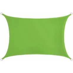 AMANKA Voile D'ombrage 3x2m En Polyester Hydrofuge Protection Du Soleil UPF50+ Toile Rectangulaire Ombre Jardin Vert - Grün