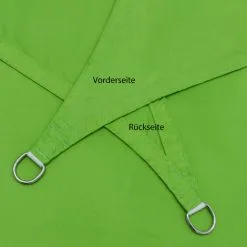 AMANKA Voile D'ombrage 3x2m En Polyester Hydrofuge Protection Du Soleil UPF50+ Toile Rectangulaire Ombre Jardin Vert - Grün -AMANKA Soldes Boutique 10974307 3