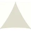 AMANKA Voile D'ombrage 4x4x4m En Polyester Hydrofuge Protection Du Soleil UPF50+ Toile Triangulaire XXL Ombre Jardin Beige - Beige