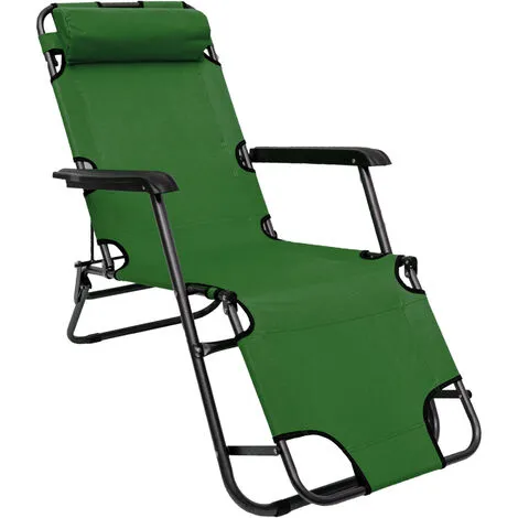 AMANKA Chaise Longue Inclinable Et Pliante | Transat De Jardin 153 Cm + Appuie-tête Amovible + Repose-jambes Et Dossier Inclinables | Vert - Grün 2 AMANKA Chaise Longue Inclinable Et Pliante | Transat De Jardin 153 Cm + Appuie-tête Amovible + Repose-jambes Et Dossier Inclinables | Vert - Grün – Image 2
