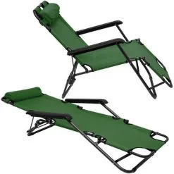 AMANKA Chaise Longue Inclinable Et Pliante | Transat De Jardin 153 Cm + Appuie-tête Amovible + Repose-jambes Et Dossier Inclinables | Vert - Grün 7 AMANKA Chaise Longue Inclinable Et Pliante | Transat De Jardin 153 Cm + Appuie-tête Amovible + Repose-jambes Et Dossier Inclinables | Vert - Grün -AMANKA Soldes Boutique 10977911 3