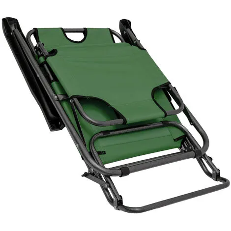 AMANKA Chaise Longue Inclinable Et Pliante | Transat De Jardin 153 Cm + Appuie-tête Amovible + Repose-jambes Et Dossier Inclinables | Vert - Grün 5 AMANKA Chaise Longue Inclinable Et Pliante | Transat De Jardin 153 Cm + Appuie-tête Amovible + Repose-jambes Et Dossier Inclinables | Vert - Grün – Image 5