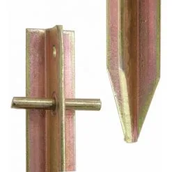 AMANKA Set 4 Piquets XL Acier Galvanisé 300x25mm Sardines En T Avec 2 Trous Pour Grandes Tentes De Camping Terrain Dur - Rot -AMANKA Soldes Boutique 10978095 3