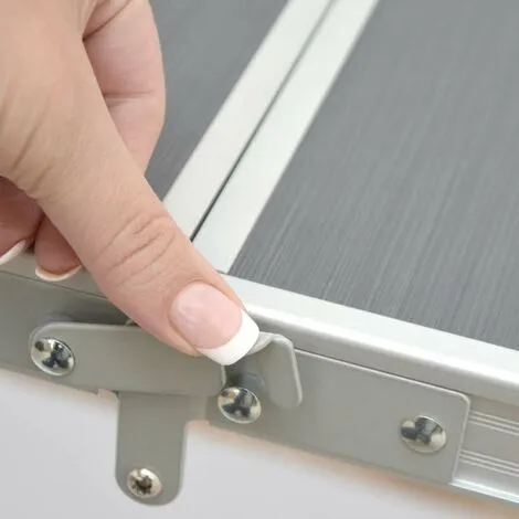 AMANKA Table Pliante XXL 180x70x70cm Meuble De Camping Pique-nique Portable Stable Châssis En Alu Plateau En MDF Anthracite - Anthrazit 5 AMANKA Table Pliante XXL 180x70x70cm Meuble De Camping Pique-nique Portable Stable Châssis En Alu Plateau En MDF Anthracite - Anthrazit – Image 5