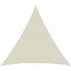 AMANKA Voile D'ombrage 5x5x5m En Polyester Hydrofuge Protection Du Soleil UPF50+ Toile Triangulaire XXXL Ombre Jardin Beige - Beige
