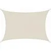 AMANKA Voile D'ombrage 4x3m En Polyester Hydrofuge Protection Du Soleil UPF50+ Toile Rectangulaire Ombre Jardin Beige - Beige