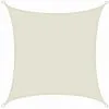 AMANKA Voile D'ombrage 3x3m En Polyester Hydrofuge Protection Du Soleil UPF50+ Toile Carrée Ombre Jardin Beige - Beige
