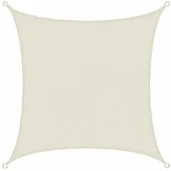 AMANKA Voile D'ombrage 3x3m En Polyester Hydrofuge Protection Du Soleil UPF50+ Toile Carrée Ombre Jardin Beige - Beige