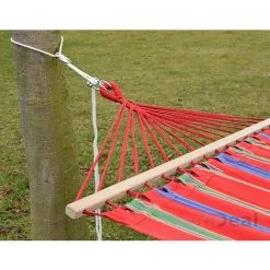 AMANKA Ensemble Pour Accrocher Votre Hamac Aux Arbres | Corde De 6 M | Poids Maximum Supporté 160 Kg | Kit Complet - Rot -AMANKA Soldes Boutique 10987152 4