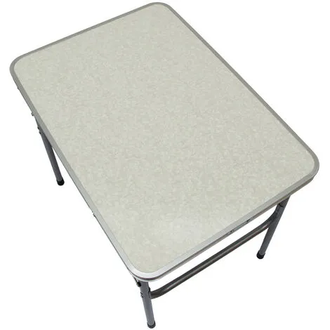 AMANKA Table De Camping Portable | Pliante En Mallette | Table De Pique-nique | Structure En Acier |env 70x50x60cm - Silber 2 AMANKA Table De Camping Portable | Pliante En Mallette | Table De Pique-nique | Structure En Acier |env 70x50x60cm - Silber – Image 2