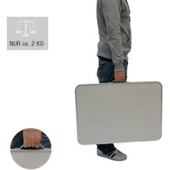 AMANKA Table De Camping Portable | Pliante En Mallette | Table De Pique-nique | Structure En Acier |env 70x50x60cm - Silber 7 AMANKA Table De Camping Portable | Pliante En Mallette | Table De Pique-nique | Structure En Acier |env 70x50x60cm - Silber -AMANKA Soldes Boutique 10987178 3