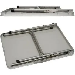 AMANKA Table De Camping Portable | Pliante En Mallette | Table De Pique-nique | Structure En Acier |env 70x50x60cm - Silber 8 AMANKA Table De Camping Portable | Pliante En Mallette | Table De Pique-nique | Structure En Acier |env 70x50x60cm - Silber -AMANKA Soldes Boutique 10987178 4