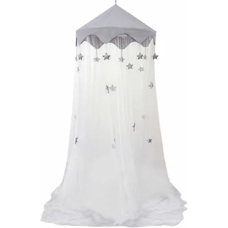 AMANKA Moustiquaire 2,4x8 M Étoile Baldaquin Ciel De Lit Mosquito Net - Weiss 1 AMANKA Moustiquaire 2,4x8 M Étoile Baldaquin Ciel De Lit Mosquito Net - Weiss