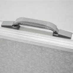 AMANKA Table De Camping Pique-nique Pliable Réglable En Hauteur 120x60x70cm En Aluminium Pliant Format Mallette Gris Clair - Grau -AMANKA Soldes Boutique 12879275 3