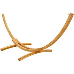 AMANKA XL Soutien Pour Hamacs 325cm Support Pour 2 Personnes Mobilier En Bois - Holzfarben
