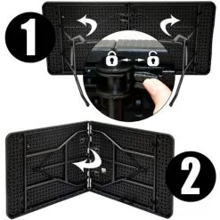 AMANKA Ensemble De Meubles De Jardin Table De 180cm 6 Chaises Pliable Aspect Rotin Noir - Schwarz 9 AMANKA Ensemble De Meubles De Jardin Table De 180cm 6 Chaises Pliable Aspect Rotin Noir - Schwarz -AMANKA Soldes Boutique 20337340 5