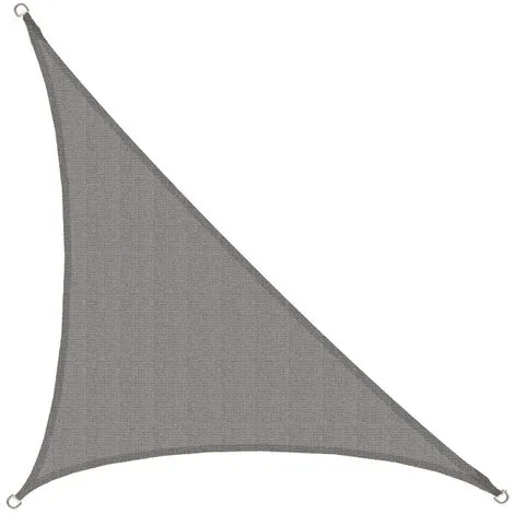 AMANKA Voile D'ombrage UV 3,6x3,6x5,1 HDPE Triangle Protection Solaire Jardin Gris - Grau 4 AMANKA Voile D'ombrage UV 3,6x3,6x5,1 HDPE Triangle Protection Solaire Jardin Gris - Grau – Image 4