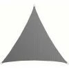 AMANKA Voile D'ombrage UV 3x3x3m HDPE Triangle Protection Solaire Toile De Balcon Gris - Grau