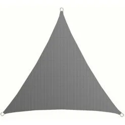 AMANKA Voile D'ombrage UV 2x2x2m HDPE Triangle Protection Solaire Toile Balcon Gris - Grau -AMANKA Soldes Boutique 23261559 3