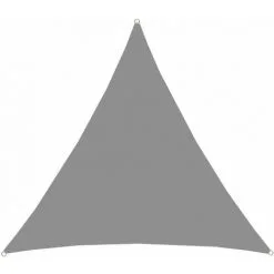 AMANKA UPF50+ Voile D'ombrage UV 3x3x3 Polyester Triangle Protection Hydrofuge Gris - Grau