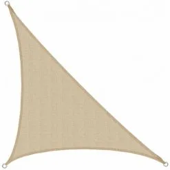 AMANKA Voile D'ombrage UV 3x3x4,25 HDPE Triangle Protection Solaire Toile Ivoire - Beige -AMANKA Soldes Boutique 23261677 3