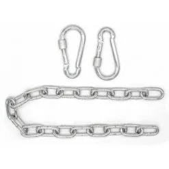 AMANKA 50cm Chaîne De Chaise Suspendue Pour 230kg 2 Mousquetons Suspension Hamac - Silber