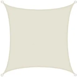 AMANKA UPF50+ Voile D'ombrage UV 2x2 M Polyester Carré Protection Solaire Hydrofuge - Beige