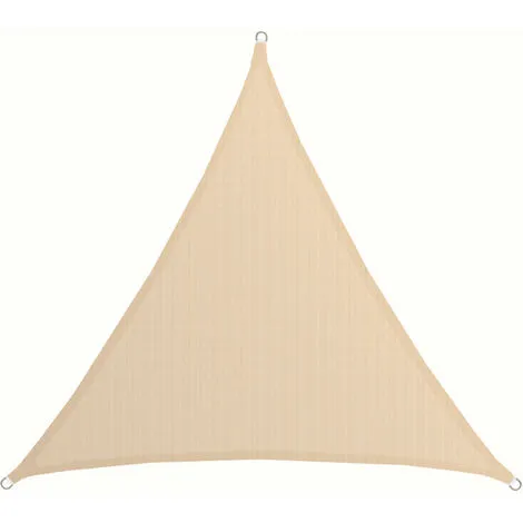 AMANKA Voile D'ombrage UV 2x2x2 HDPE Triangle Protection Solaire Balcon Beige - Beige 1 AMANKA Voile D'ombrage UV 2x2x2 HDPE Triangle Protection Solaire Balcon Beige - Beige