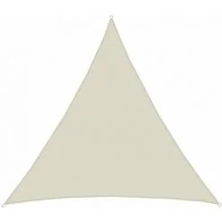 AMANKA UPF50+ Voile D'ombrage UV - 7x7x7 M Polyester Triangle Protection Solaire - Beige