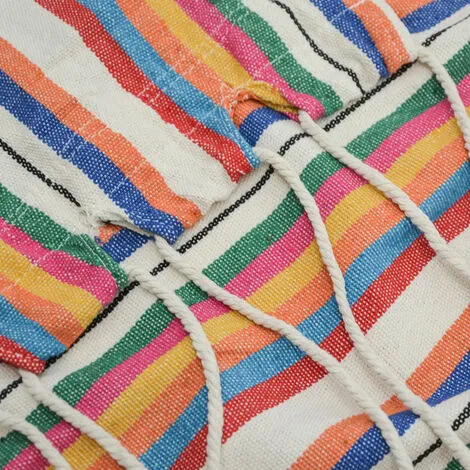 AMANKA Chaise Suspendue Avec 2 Coussins Réversibles Balançoire D'extérieur Pour Balcon - Bunt 3 AMANKA Chaise Suspendue Avec 2 Coussins Réversibles Balançoire D'extérieur Pour Balcon - Bunt – Image 3