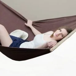 AMANKA Double Hamac Avec Support à 120 Kg 200x120cm Structure Extérieure En Métal Cadre - Braun -AMANKA Soldes Boutique 35534258 3