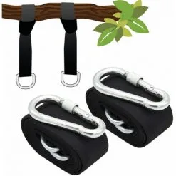 AMANKA 300 Kg Fixation à Bascule 2 Sangles - 300 X 5 Cm Arbre Résistant à La Déchirure