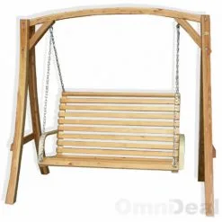 AMANKA BALANCELLE DE JARDIN En Bois De Mélèze | Balançoire Pour Toute La Famille | Banc 2 Places | Pour L'intérieur Et Extérieure De La Maison - Holzfarben -AMANKA Soldes Boutique 49704702 3