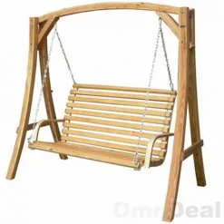 AMANKA BALANCELLE DE JARDIN En Bois De Mélèze | Balançoire Pour Toute La Famille | Banc 2 Places | Pour L'intérieur Et Extérieure De La Maison - Holzfarben -AMANKA Soldes Boutique 49704702 4