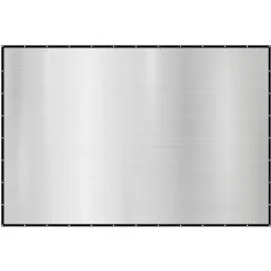 AMANKA 99% Filet D'Ombrage De Jardin 6x4m Voile Solaire En Aluminium Protection - Silber