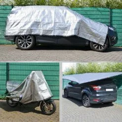 AMANKA 99% Filet D'Ombrage De Jardin 6x4m Voile Solaire En Aluminium Protection - Silber -AMANKA Soldes Boutique 49704806 5